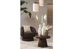 Light & Living Bijzettafel 60x60x41 Cm DEGO Mat Donker Bruin