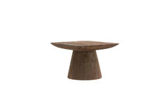 Light & Living Bijzettafel 60x60x41 Cm DEGO Mat Donker Bruin