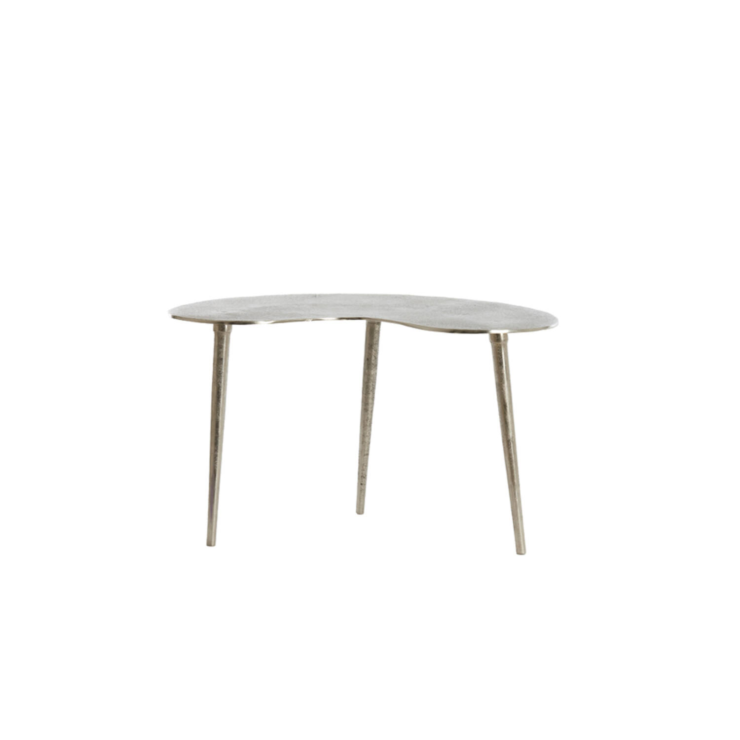 light & living Bijzettafel 67x49x41 cm LINOS ruw nikkel