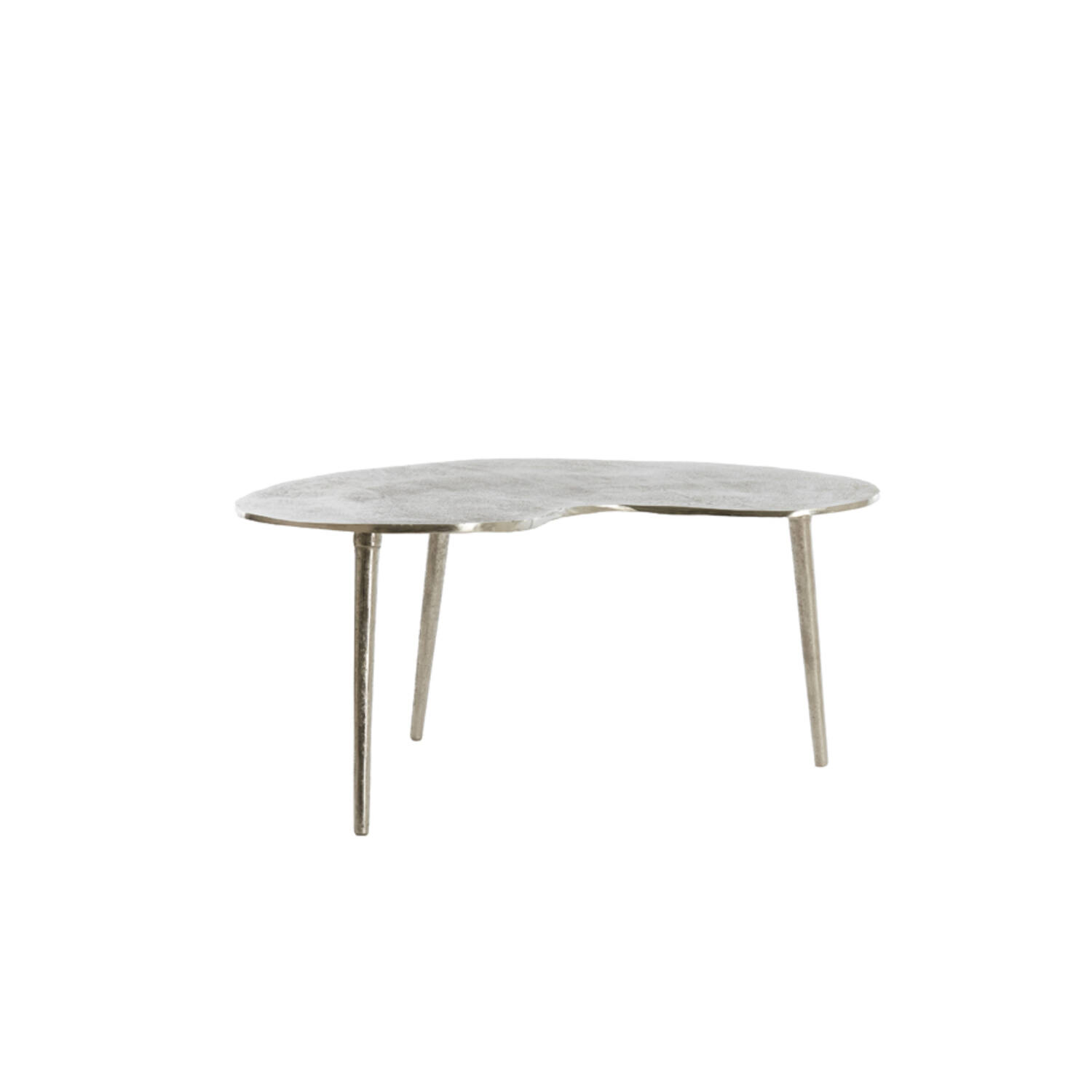 light & living Bijzettafel 80x60x36 cm LINOS ruw nikkel