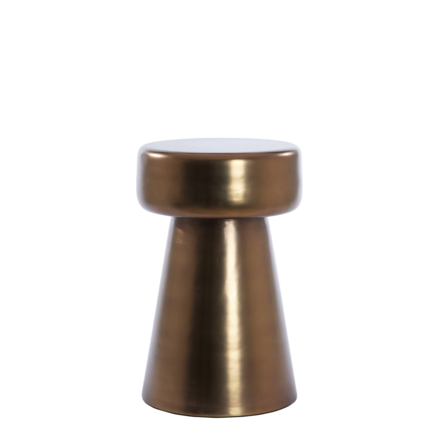 light & living Bijzettafel Ø29x47 cm DAKWA glanzend bruin brons