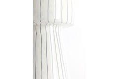 Light & Living Bijzettafel Ø29x47 Cm DAKWA Glanzend Wit+zwart