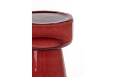 Light & Living Bijzettafel Ø30x50 Cm DAKWA Glas Bordeaux