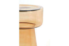 Light & Living Bijzettafel Ø30x50 Cm DAKWA Glas Okergeel