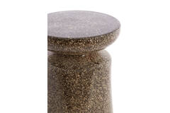 light & living Bijzettafel Ø33 5x45 cm KOTOR keramiek donker bruin