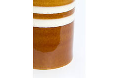 Light & Living Bijzettafel Ø33x44 Cm MOOCA Keramiek Cognac-wit