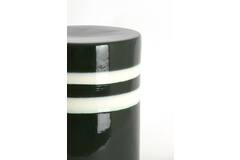 Light & Living Bijzettafel Ø33x44 Cm MOOCA Keramiek Donker Groen-wit