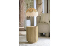 light & living Bijzettafel Ø33x47 cm KIYOSE mango hout naturel