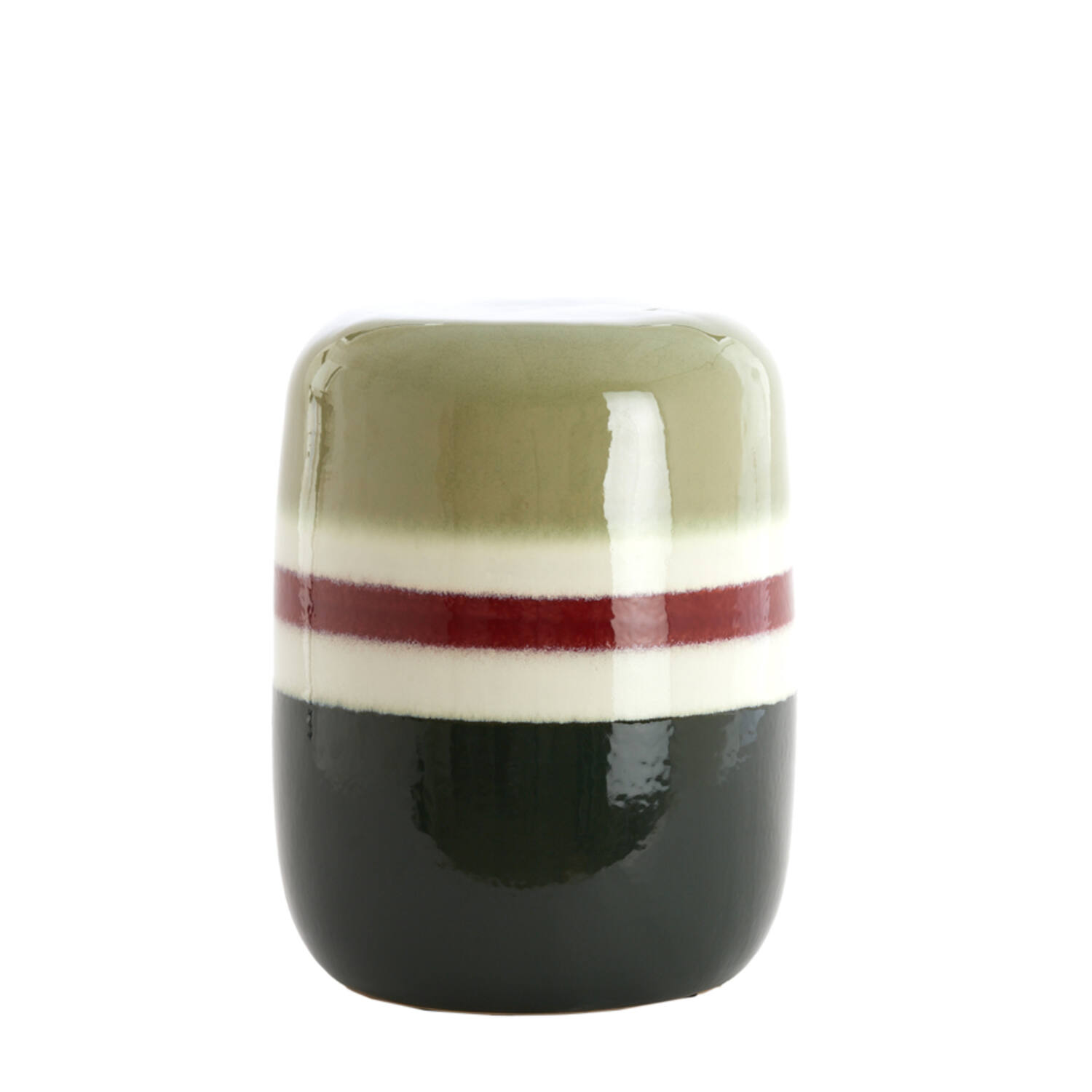 light & living Bijzettafel Ø34x46 5 cm FRANCA keramiek groen-aubergine