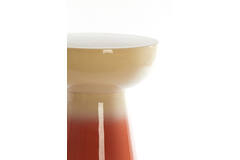 Light & Living Bijzettafel Ø35x40 5 Cm ROVINI Crème+donker Oranje