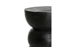 Light & Living Bijzettafel Ø35x45 Cm AZALIO Hout Mat Zwart