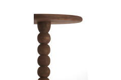 Light & Living Bijzettafel Ø35x54 Cm VEGLIO Hout Mat Donker Bruin