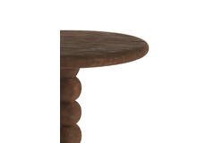Light & Living Bijzettafel Ø35x54 Cm VEGLIO Hout Mat Donker Bruin