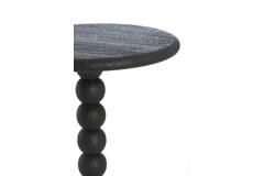 Light & Living Bijzettafel Ø35x54 Cm VEGLIO Hout Mat Zwart