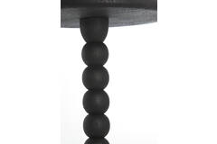 Light & Living Bijzettafel Ø35x54 Cm VEGLIO Hout Mat Zwart
