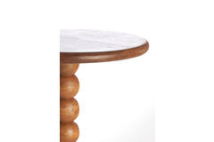 Light & Living Bijzettafel Ø35x54 Cm VEGLIO Hout Olie Bruin