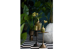 Light & Living Bijzettafel Ø35x56 Cm DIMPHY Lood Antiek