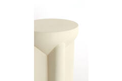Light & Living Bijzettafel Ø36x42 Cm MIKADO Mat Crème