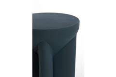 Light & Living Bijzettafel Ø36x42 Cm MIKADO Mat Donker Blauw