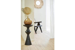 Light & Living Bijzettafel Ø37 5x75 Cm LOBOC Mat Zwart