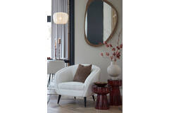 light & living Bijzettafel Ø37x44 cm DAKWA glas bordeaux