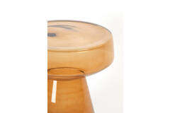 Light & Living Bijzettafel Ø37x44 Cm DAKWA Glas Okergeel