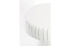 Light & Living Bijzettafel Ø38x42 Cm DAKWA Glanzend Wit+zwart