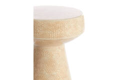 light & living Bijzettafel Ø38x42 cm DAKWA glanzend zand