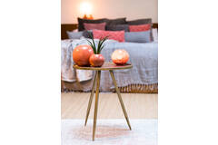 Light & Living Bijzettafel Ø39 5x50 5 Cm ENVIRA Antiek Goud