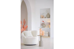 Light & Living Bijzettafel Ø39x52 Cm MILAKI Licht Grijs