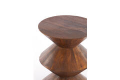 Light & Living Bijzettafel Ø40x50 Cm LARUS Mango Hout Bruin