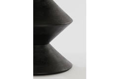 Light & Living Bijzettafel Ø40x50 Cm LARUS Mango Hout Mat Zwart