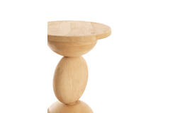 Light & Living Bijzettafel Ø40x50 Cm MIRTO Hout Mat Naturel