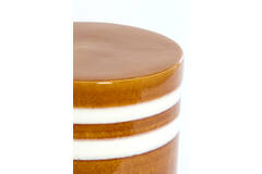 Light & Living Bijzettafel Ø42x34 Cm MOOCA Keramiek Cognac-wit