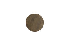 light & living Bijzettafel Ø45x50 cm OCANA hout olie bruin+mat beige