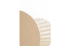 Light & Living Bijzettafel Ø45x56 Cm VEGLIA Mat Zand+licht Bruin Gespikkeld