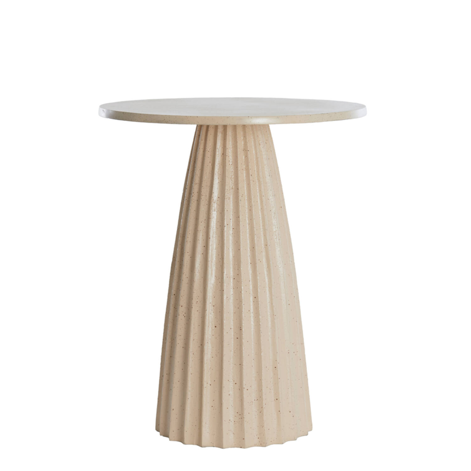 light & living Bijzettafel Ø45x56 cm VEGLIA mat zand+licht bruin gespikkeld