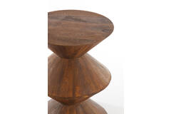 Light & Living Bijzettafel Ø45x60 Cm LARUS Mango Hout Bruin