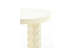 Light & Living Bijzettafel Ø46x46 Cm VALLEJO Glans Crème