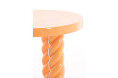 Light & Living Bijzettafel Ø46x46 Cm VALLEJO Glans Oranje