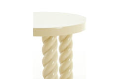 Light & Living Bijzettafel Ø46x46 Cm VALLEJO Glans Zand