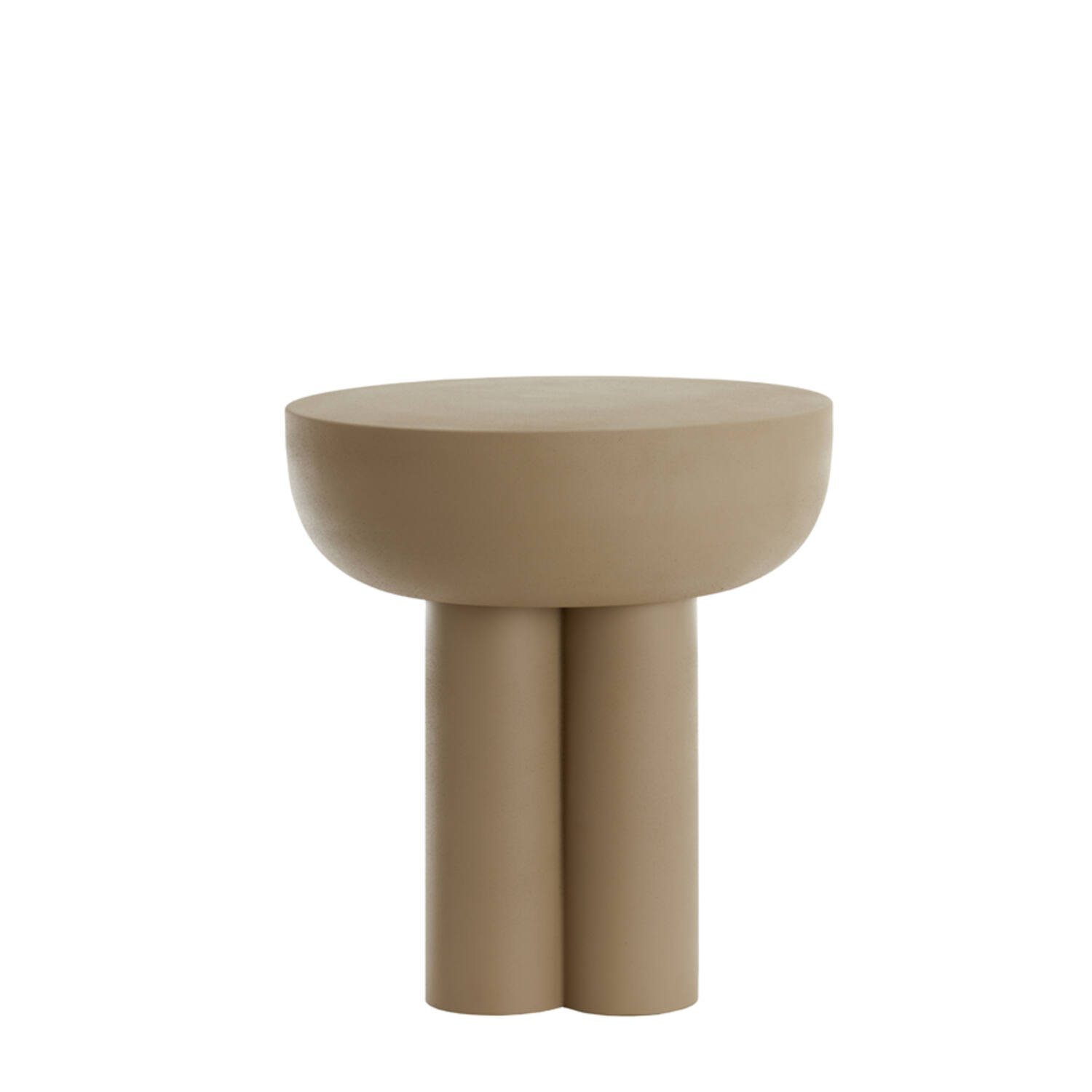 light & living Bijzettafel Ø46x50 cm MIKOLA mat licht grijs