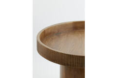 Light & Living Bijzettafel Ø50x35 Cm KALOMO Hout Donker Bruin