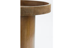 Light & Living Bijzettafel Ø50x35 Cm KALOMO Hout Donker Bruin