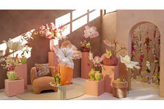 Light & Living Bijzettafel Ø51x50 Cm ROSARIO Spiegel Helder+crème