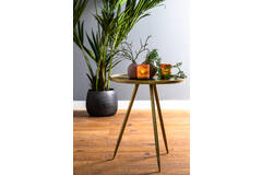 Light & Living Bijzettafel Ø51x60 Cm ENVIRA Antiek Goud