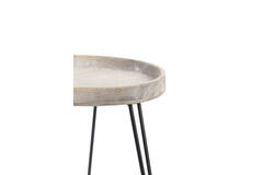 Light & Living Bijzettafel Ø60x34 5 Cm KENZIE Hout Licht Bruin