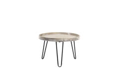 Light & Living Bijzettafel Ø60x34 5 Cm KENZIE Hout Licht Bruin