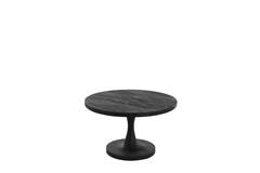Light & Living Bijzettafel Ø60x36 Cm BICABA Hout Zwart