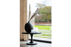 light & living Bijzettafel Ø60x36 cm BICABA hout zwart